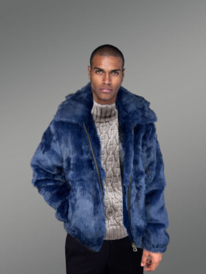 Authentic fur coats in black for tasteful and stylish men