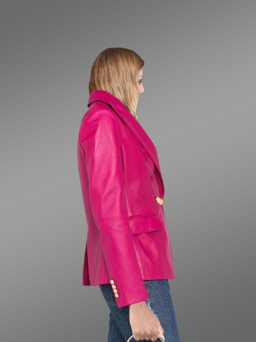 Authentic Leather Jackets in Pink for Gorgeous Women - Image 4