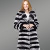 Bi-Color Long Real Fur Warm Winter Coat