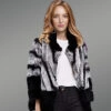 Bi-Color Real Fur Winter Vest for Women
