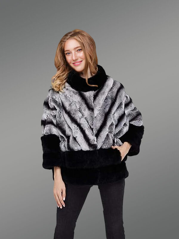 Korean Styled Bi-Color Real Fur Winter Vest for Women
