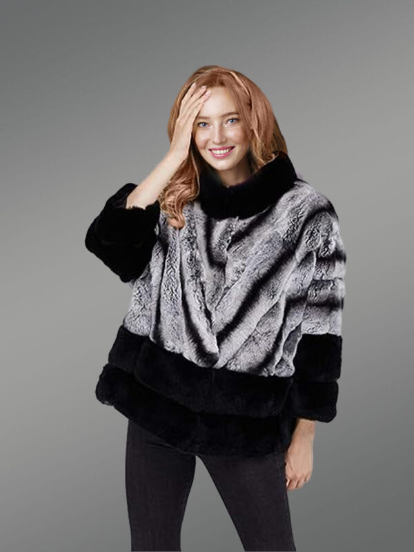 Korean Styled Bi-Color Real Fur Winter Vest for Women - Image 5