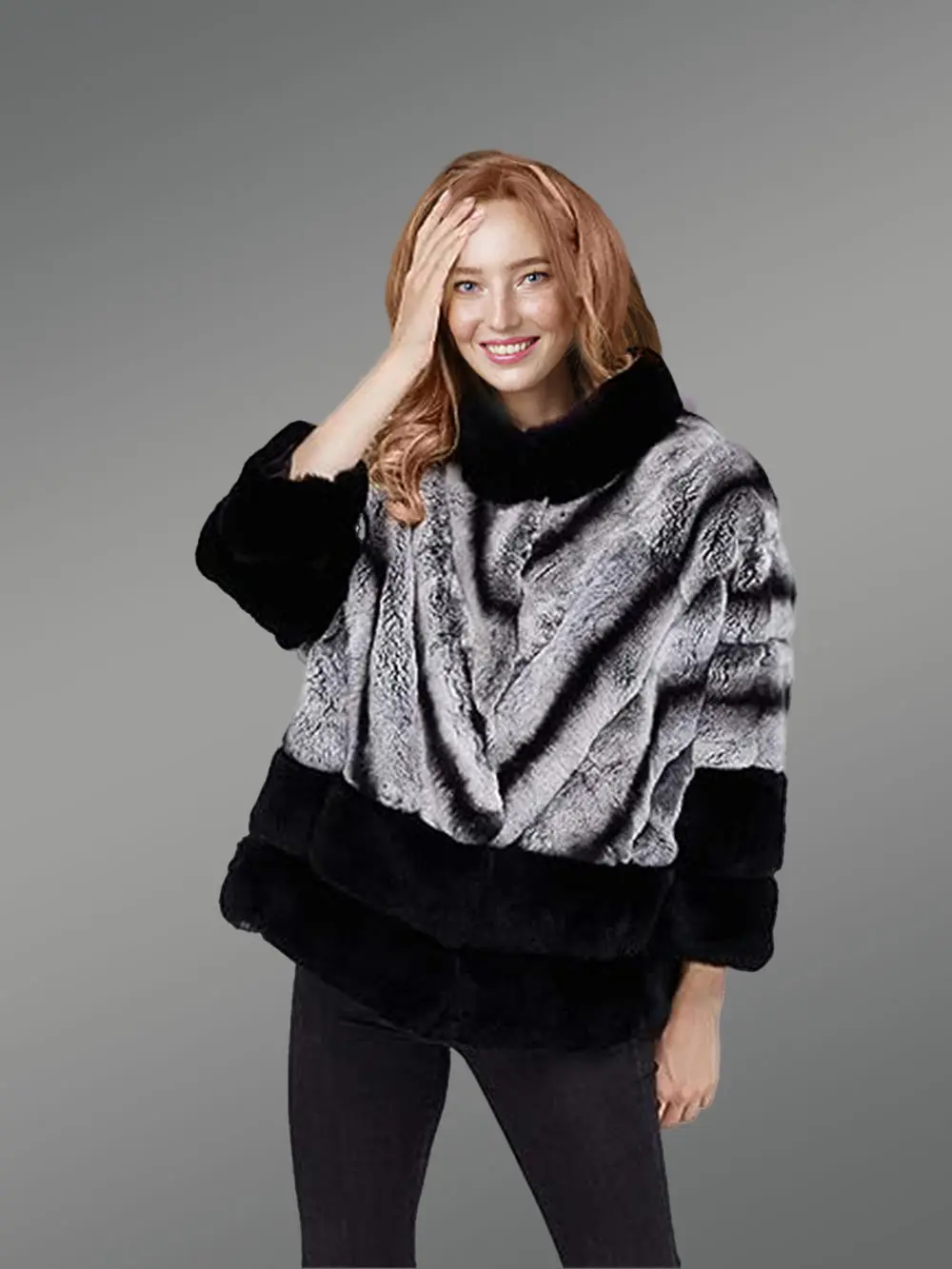 Korean Styled Bi-Color Real Fur Winter Vest for Women - Image 5