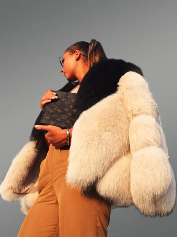 Baggy Fox Fur Coat for Women - Image 2