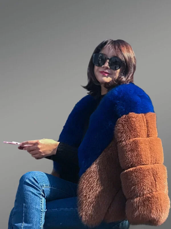 Baggy Fox Fur Coat for Women - Image 9