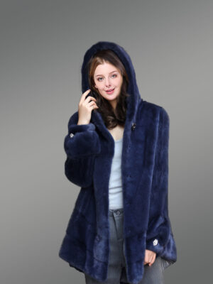 Cape Mink Fur Jacket for Women
