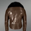 Coffee Brown Leather Jacket for Men