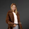 Dark Brown Sheepskin Shearling Jacket