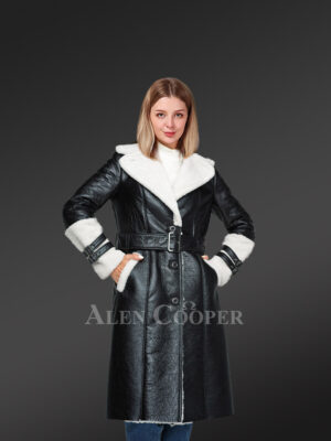 Royal Sheepskin Shearling Overcoat for Women