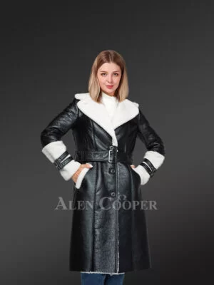 Royal Sheepskin Shearling Overcoat for Women