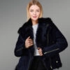 Navy Blue Toscana Shearling