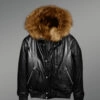 Men’s Puffy Bomber Jacket with Original Fur