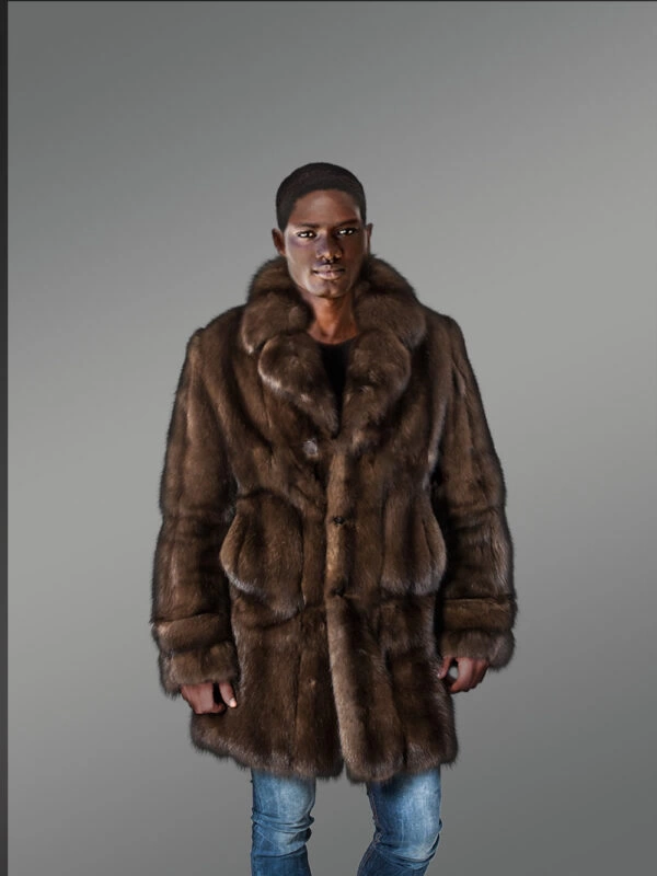 Combination of Coat And Jacket Styles With Sable Fur Is A Sophisticated Winter Outfit