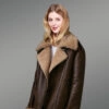 Coffee Brown Sheepskin Shearling