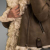 Tan Brown Toscana Shearling Jacket for Women