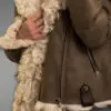 Tan Brown Toscana Shearling Jacket for Women