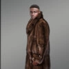 Combination of Coat And Jacket Styles With Sable Fur Is A Sophisticated Winter Outfit