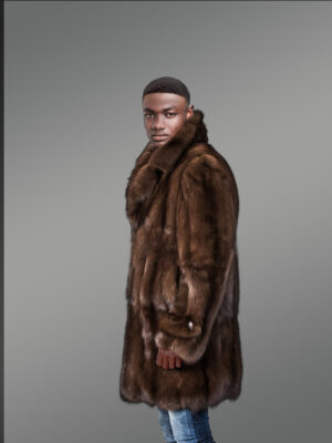 Combination of Coat And Jacket Styles With Sable Fur Is A Sophisticated Winter Outfit