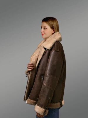 Coffee Brown Sheepskin Shearling