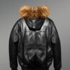 Men’s Puffy Bomber Jacket with Original Fur