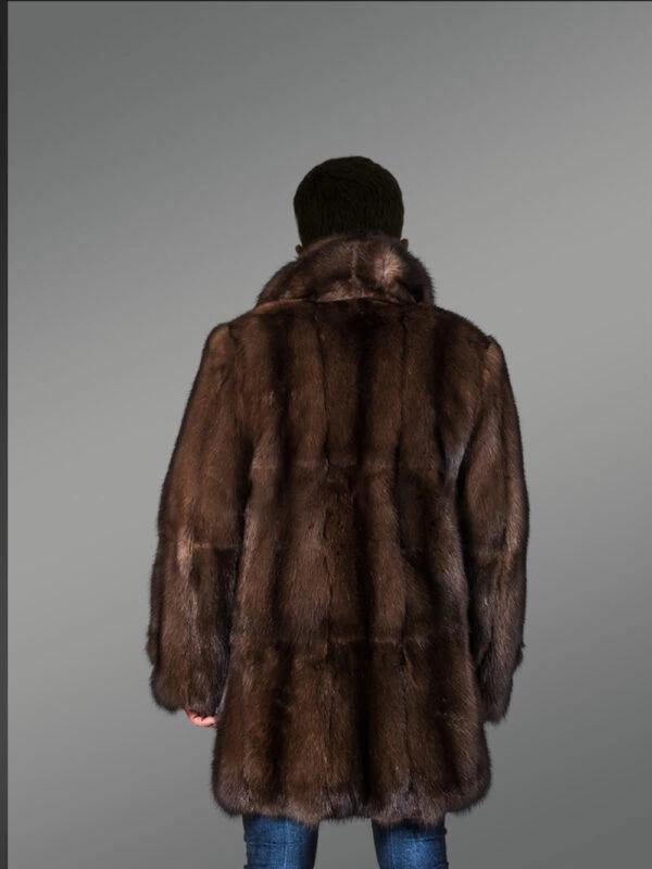 Combination of Coat And Jacket Styles With Sable Fur Is A Sophisticated Winter Outfit