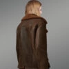 Elegant Version of Genuine Brown Shearling Coats