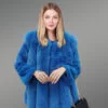 Fox Fur Jacket with Mink Fur Sleeves