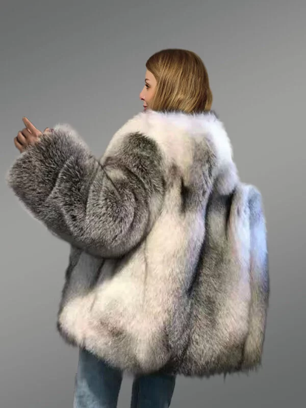 Full Skin Fox Fur Coat in Comfort Fit Style - Image 2
