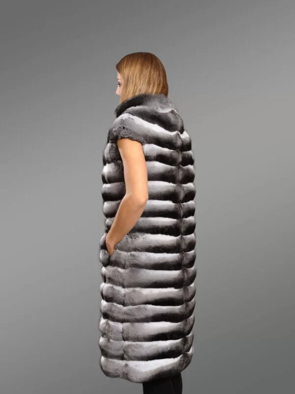 Genuine Chinchilla Vest for Women - Image 5