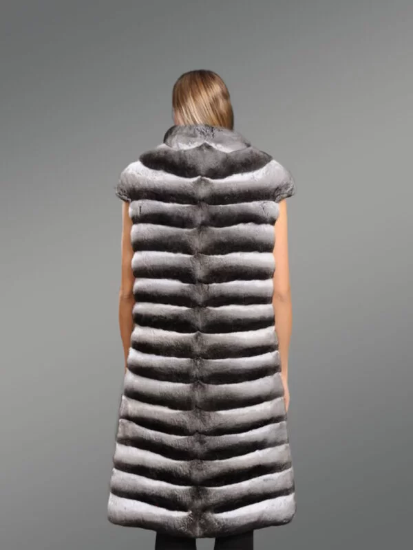 Genuine Chinchilla Vest for Women - Image 4