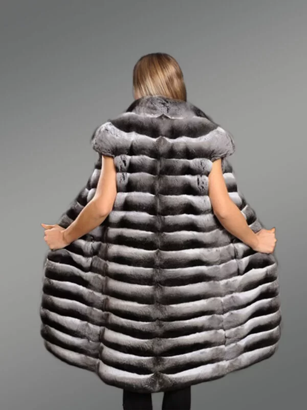 Genuine Chinchilla Vest for Women - Image 3