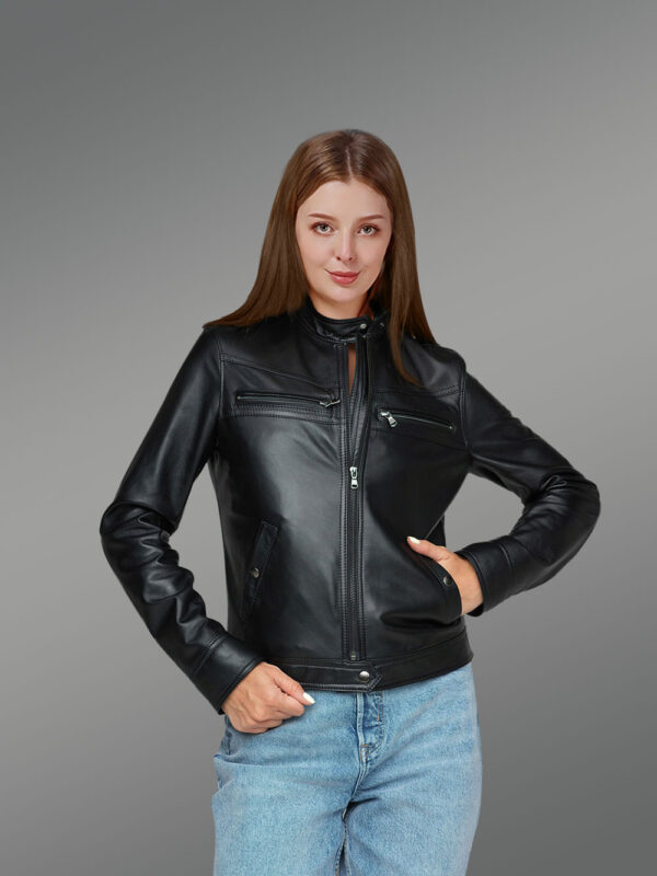 Genuine Leather Jackets In Black For Women An Indispensable Winter Wear