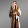 Genuine Mink Fur Long Coats