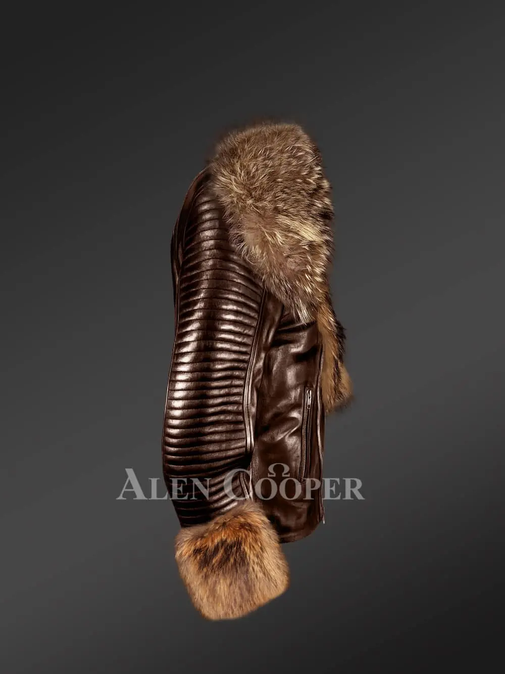 Genuine Leather Jackets with Removable Fur Collar and Handcuffs to Redefine Your Appeal - Image 3