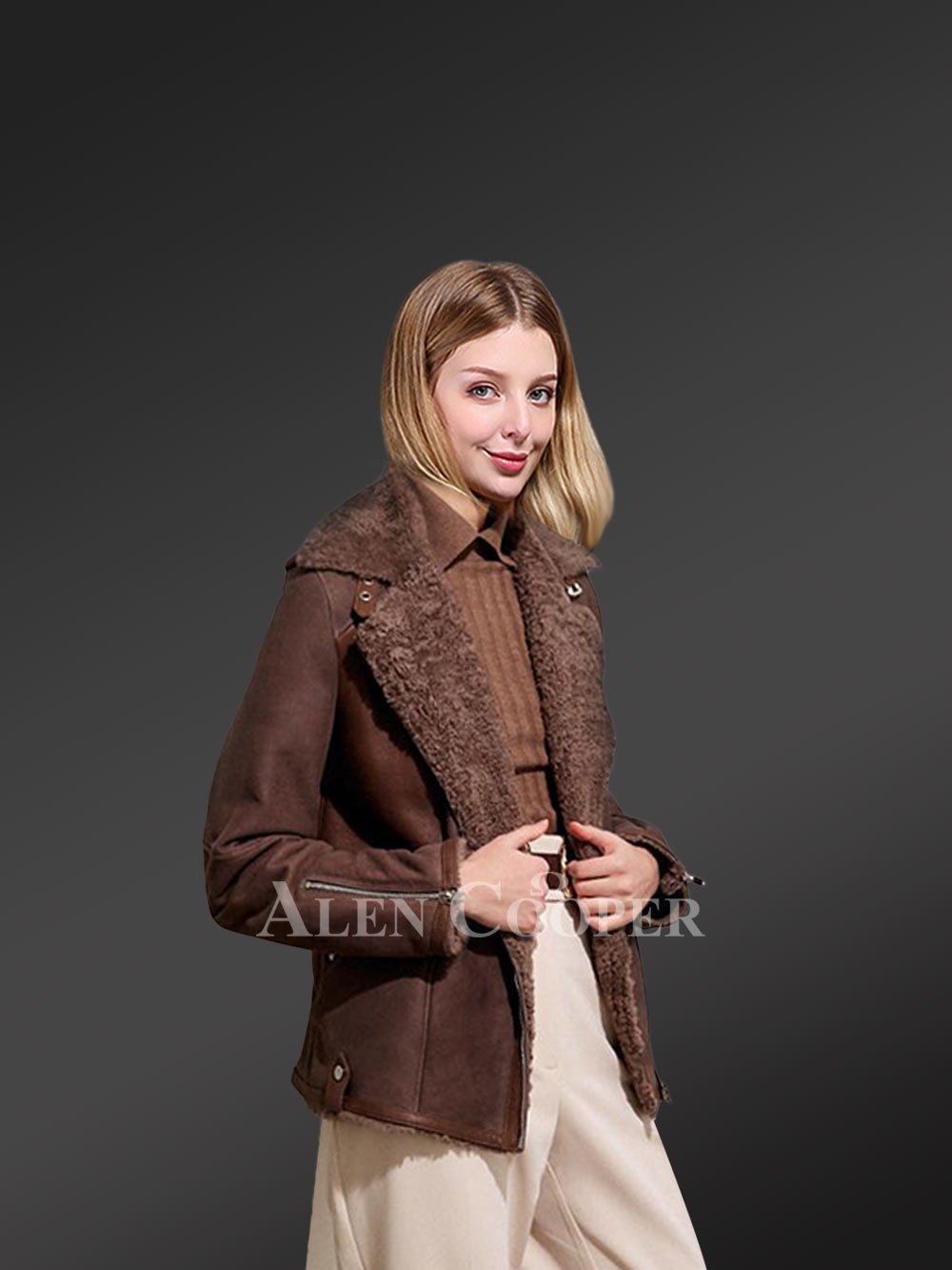 Genuine Shearling Jackets for Women to Redefine Grace - Image 4
