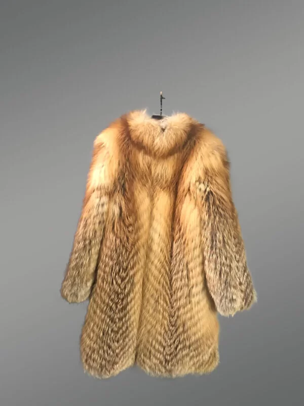 Knitted Fox-Fur Coat for Women - Image 4
