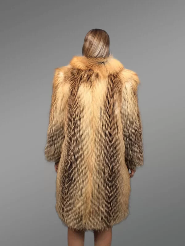 Knitted Fox-Fur Coat for Women - Image 5