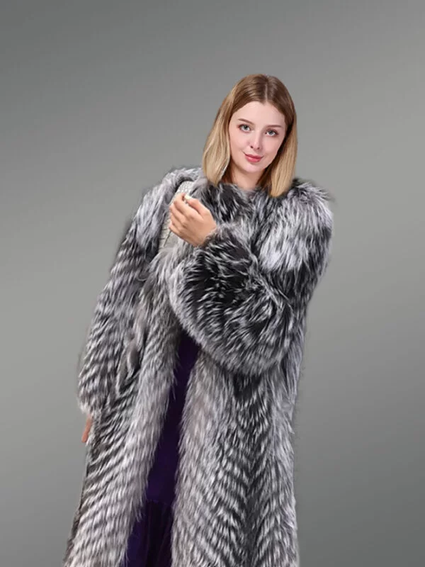Baggy Fox-Fur Coat for Women - Image 2