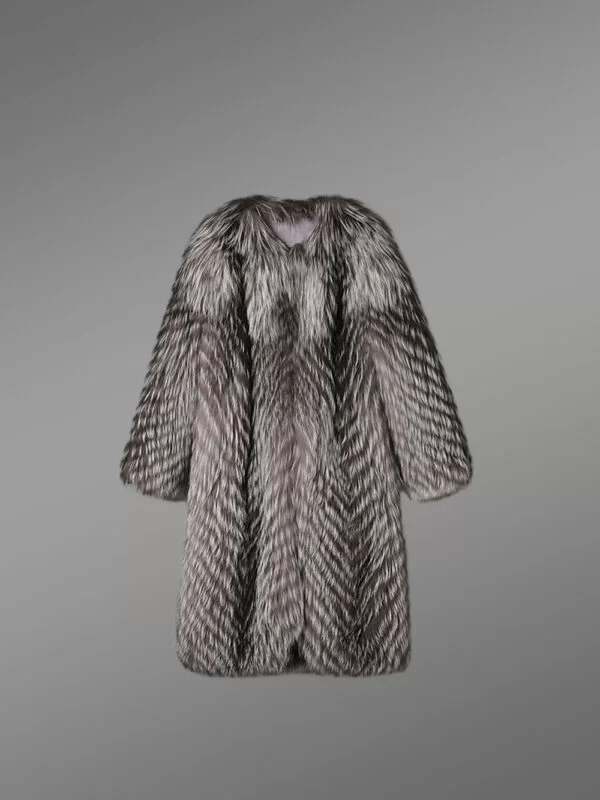 Baggy Fox-Fur Coat for Women - Image 4