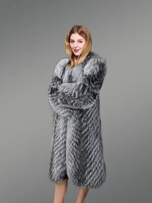 Baggy Fox-Fur Coat for Women