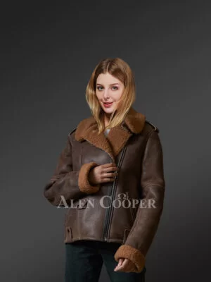 Ladies’ genuine Toscana shearling coats to redefine your style