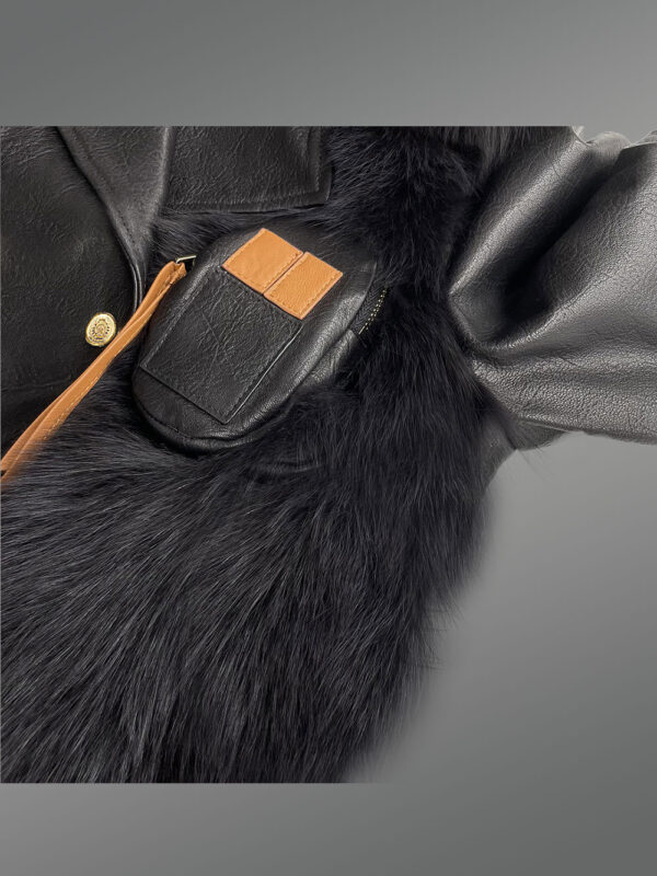 Leather Motorcycle Jacket with Raccoon Fur is Exotically Stylish - Image 6