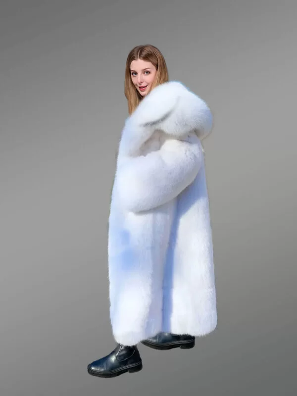 Luxury White Fox Fur Full Coat for Women is a perfect winter collection - Image 8