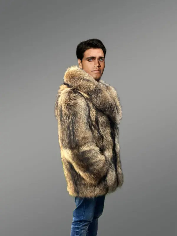 Raccoon Fur Jacket for Men - Image 5
