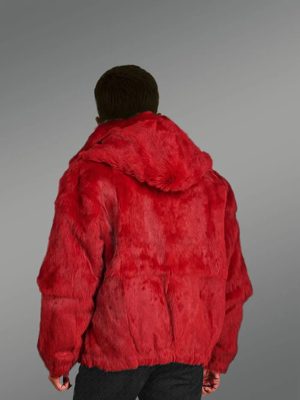 Men’s Hooded Bomber Original Fur Jackets for Unique Style - Image 8