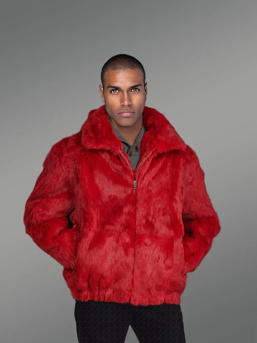 Men’s Hooded Bomber Original Fur Jackets for Unique Style - Image 2