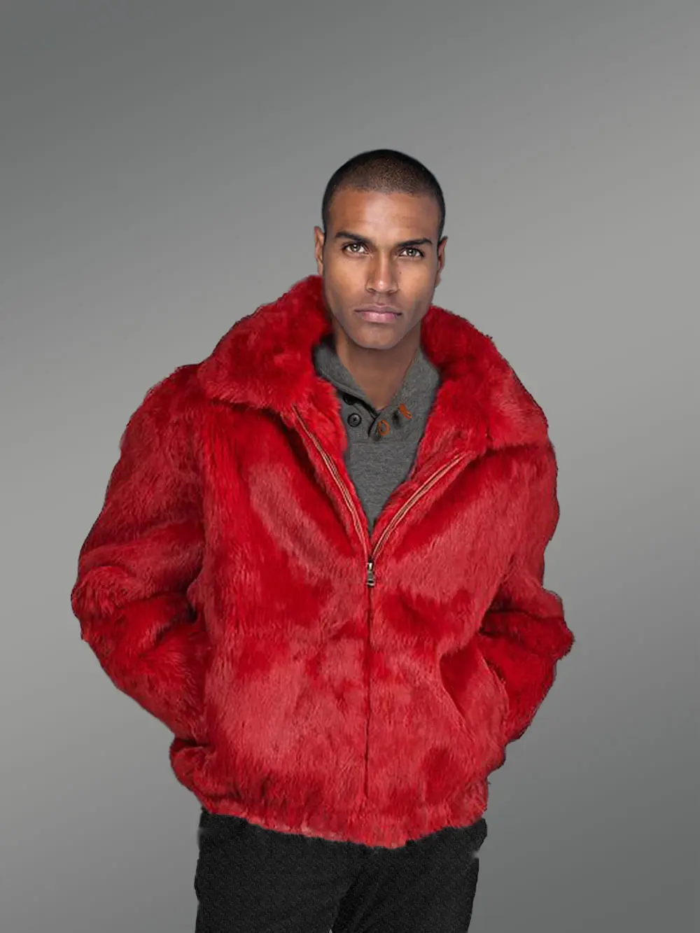Men’s Hooded Bomber Original Fur Jackets for Unique Style - Image 7