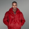 Men’s hooded bomber original fur jackets