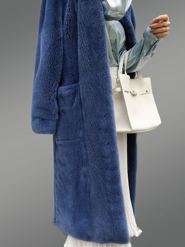 Mink Fur Long Coat for Women - Image 4