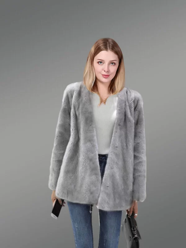 Mink fur jacket for women of style